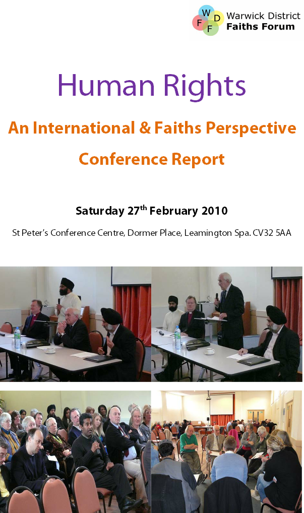 An International & Faiths Perspective