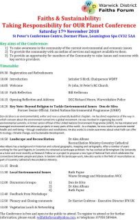 Faiths & Sustainability 17-10-2018